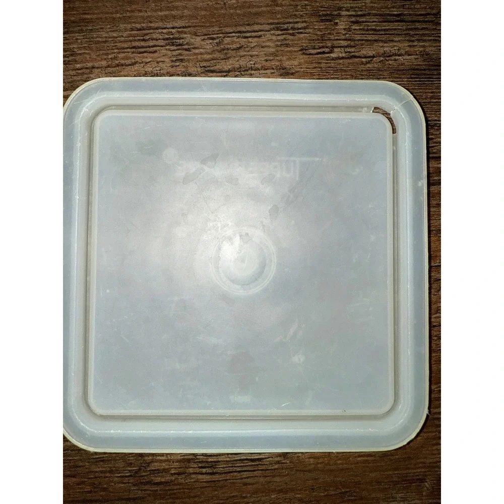 Vintage Tupperware Modular Mates Container White‎ Square Canister Lid #231